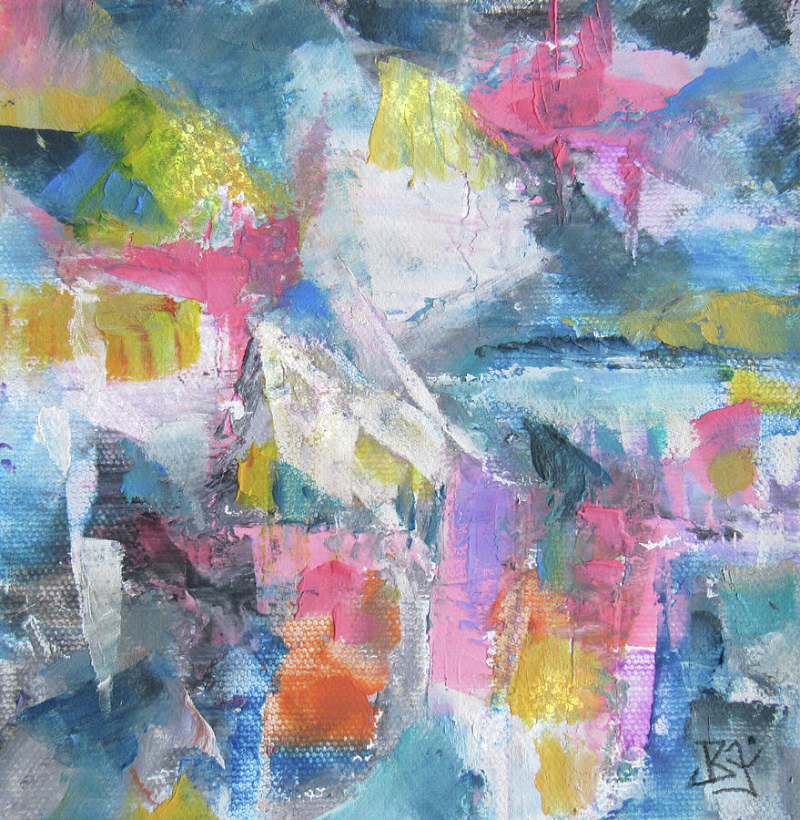 Abstract 61519 Painting by Jean Batzell Fitzgerald