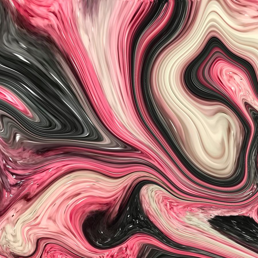 Pink /& Black Marble