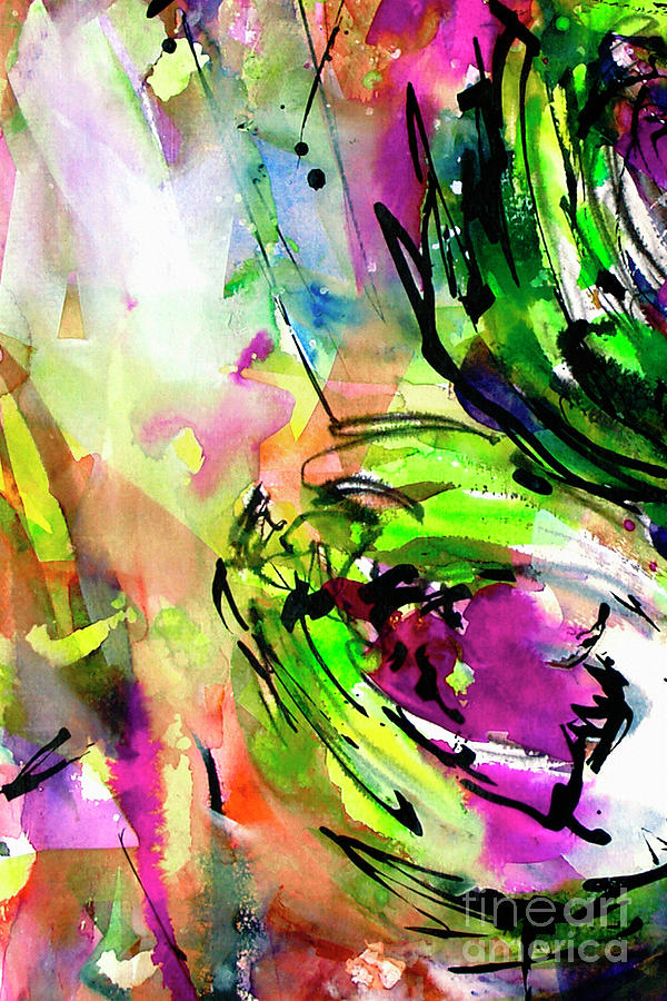 Abstract Arti 3 by Ginette Painting by Ginette Callaway