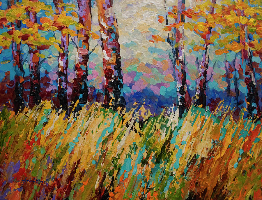 Tree Painting - Abstract Autumn by Marion Rose