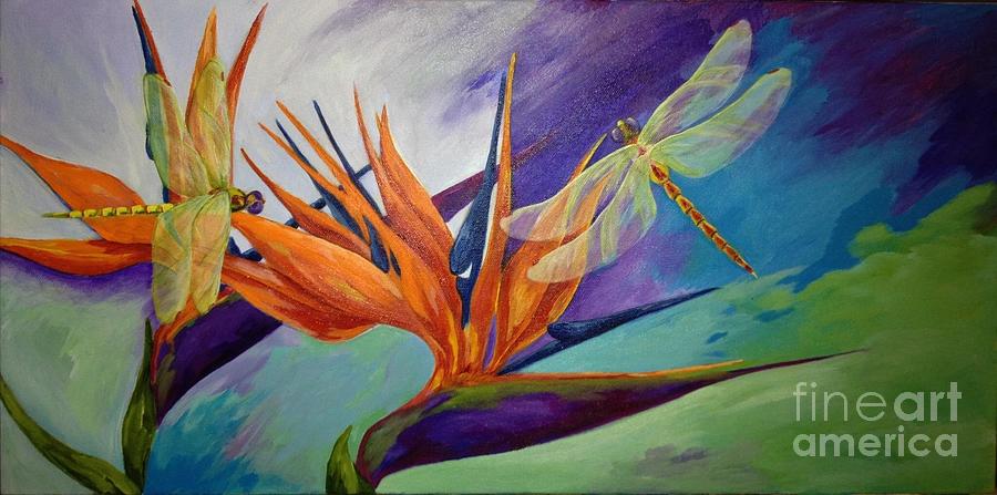 Abstract Painting - Abstract Bird by Karen Dukes