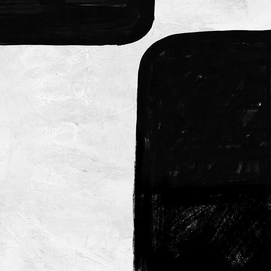 Black And White Painting - Abstract Black And White No.30 by Naxart Studio Black And White Painting - Abstract Black And White No.30 by Naxart Studio