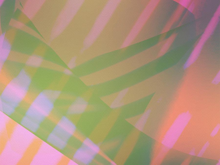Abstract Art Tropical blinds neon pink orange and green textured background Photograph by Itsonlythemoon -