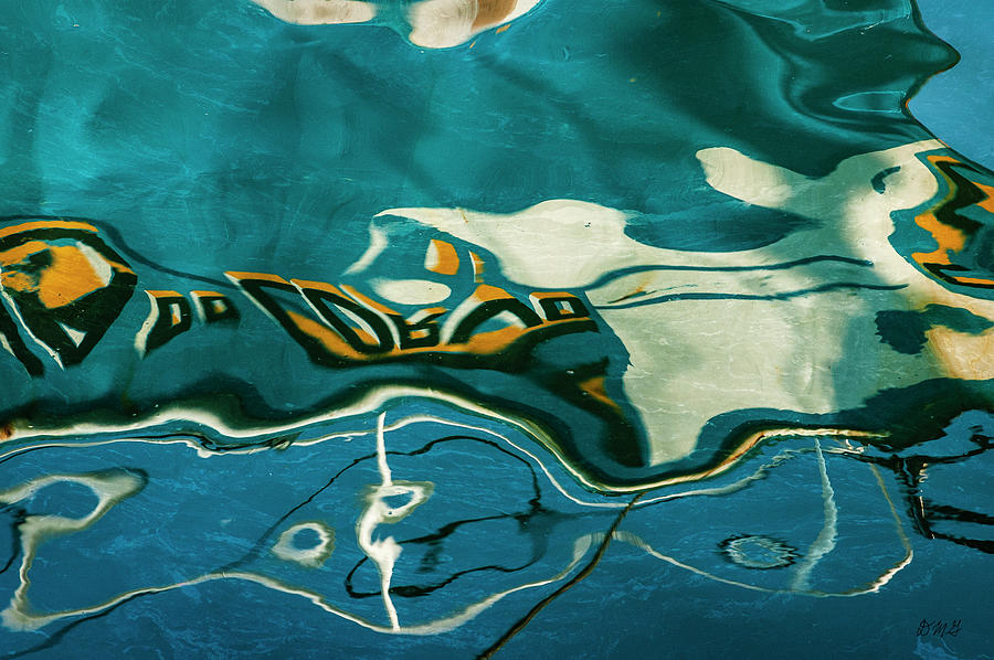 Abstract Boat Reflection V Color Photograph by David Gordon