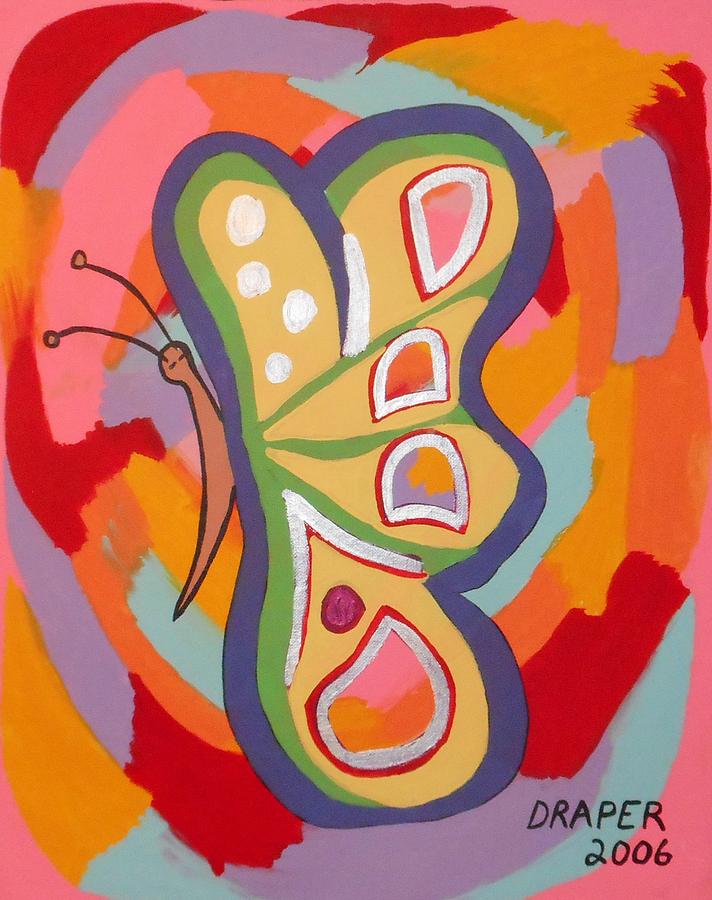 Abstract Butterfly Painting by Timothy Draper - Fine Art America