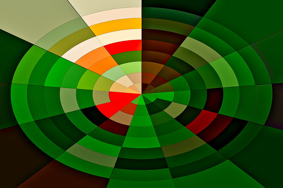 Abstract Candy Watermelon Slices Green Polarview 02 Photograph by Thomas Woolworth