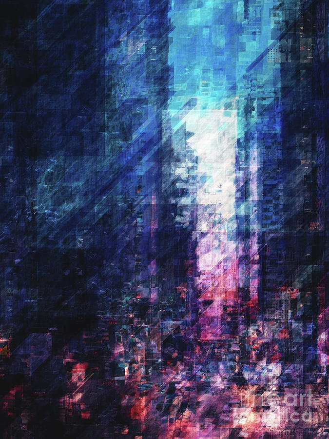 Abstract City Streets Digital Art by Phil Perkins