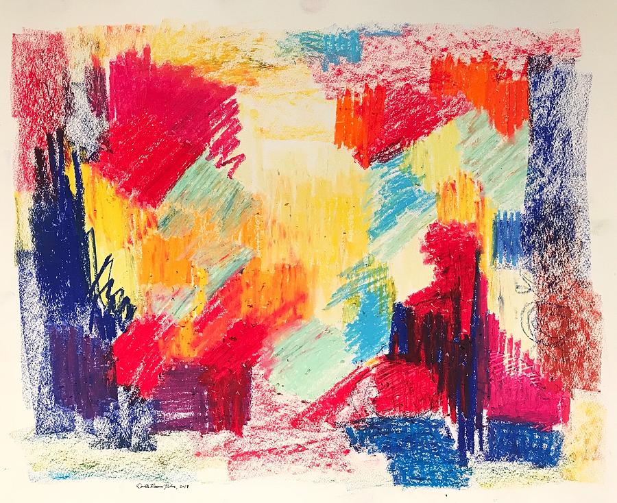 Abstract Cityscape Pastel by Danielle Rosaria