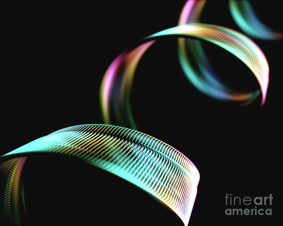Abstract Coil Shape Photograph by Ktsdesign/science Photo Library