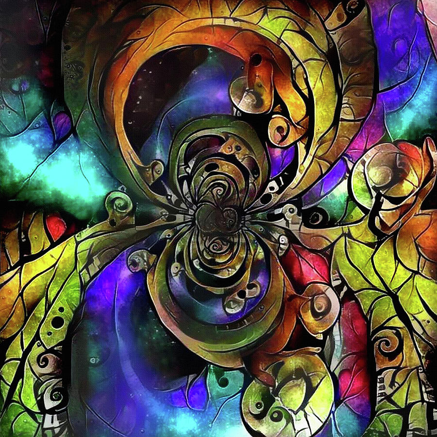Abstract Colorful Illusion Digital Art