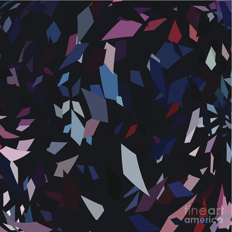 Abstract Colorful Rhombus Pattern Digital Art by Shuoshu