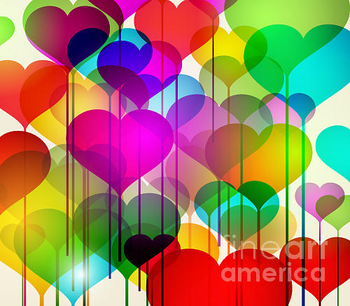 Date Digital Art - Abstract Colorful Stock Vector by Katarina Fox Date Digital Art - Abstract Colorful Stock Vector by Katarina Fox
