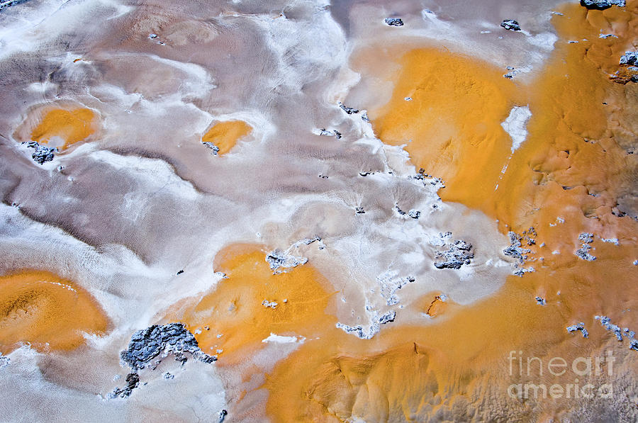 Abstract colors in Yellowstone Photograph by Delphimages Photo Creations