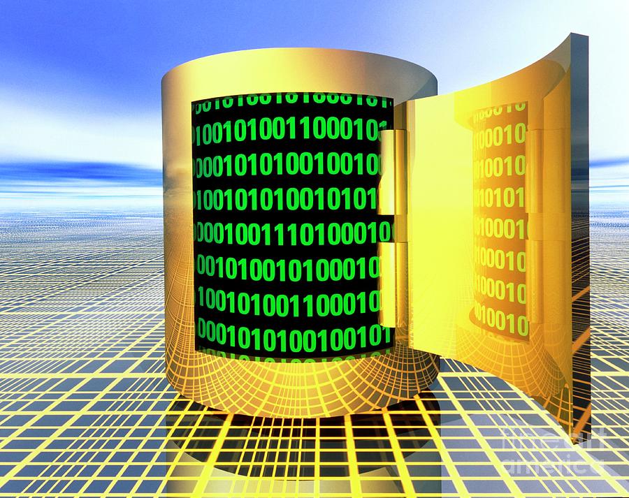 Abstract Computer Artwork Of Computer Data Storage Photograph by Laguna ...