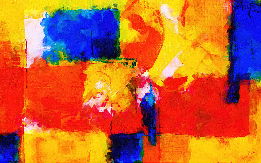 Abstract - DWP102956046 Painting by Dean Wittle