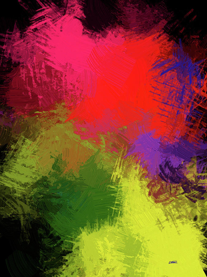 Abstract - DWP1058637 Painting by Dean Wittle