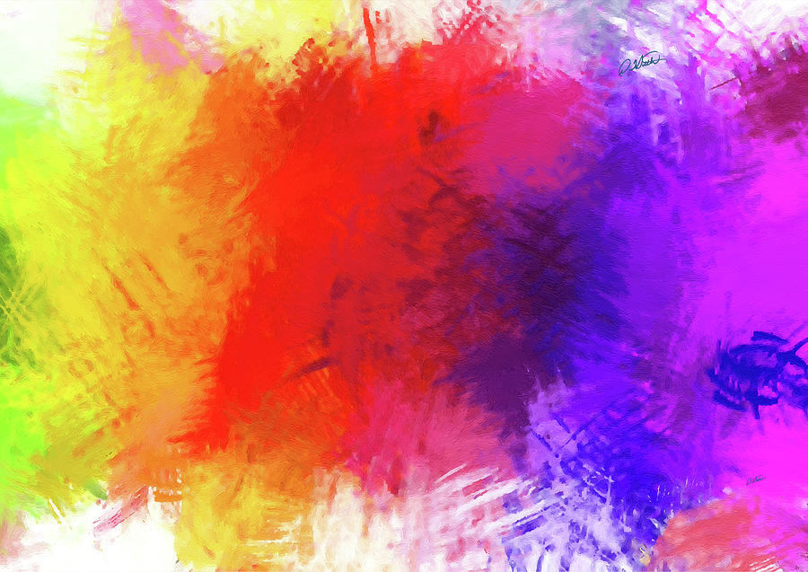 Abstract - DWP1229859 Painting by Dean Wittle