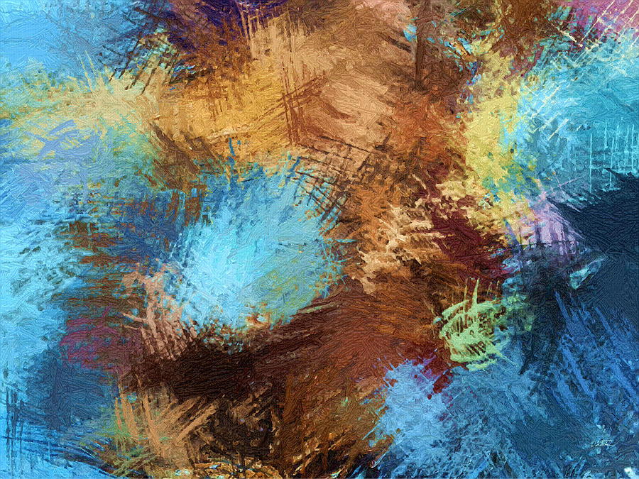Abstract - DWP1420442 Painting by Dean Wittle