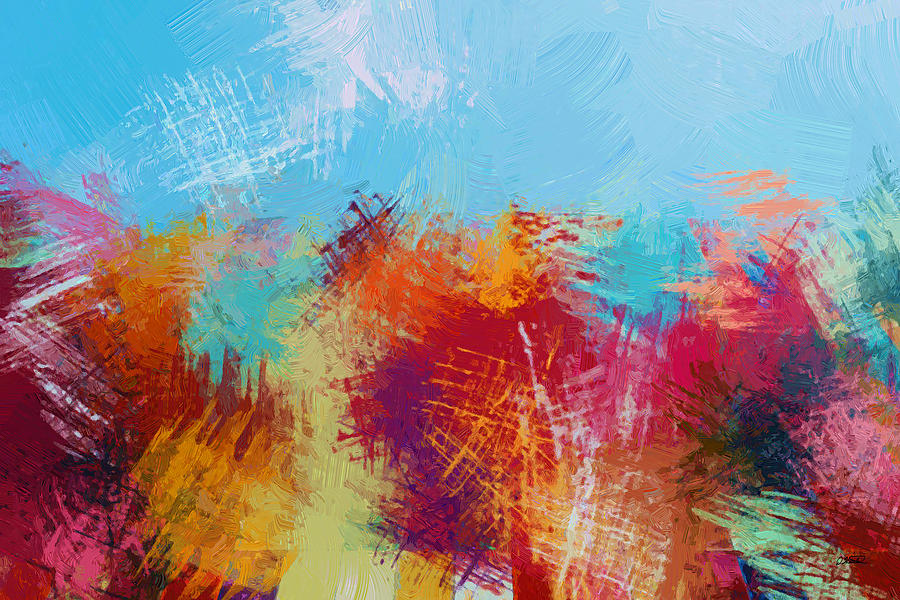 Abstract - DWP1483792 Painting by Dean Wittle