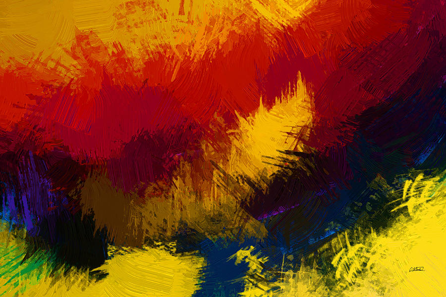 Abstract - DWP1500041 Painting by Dean Wittle