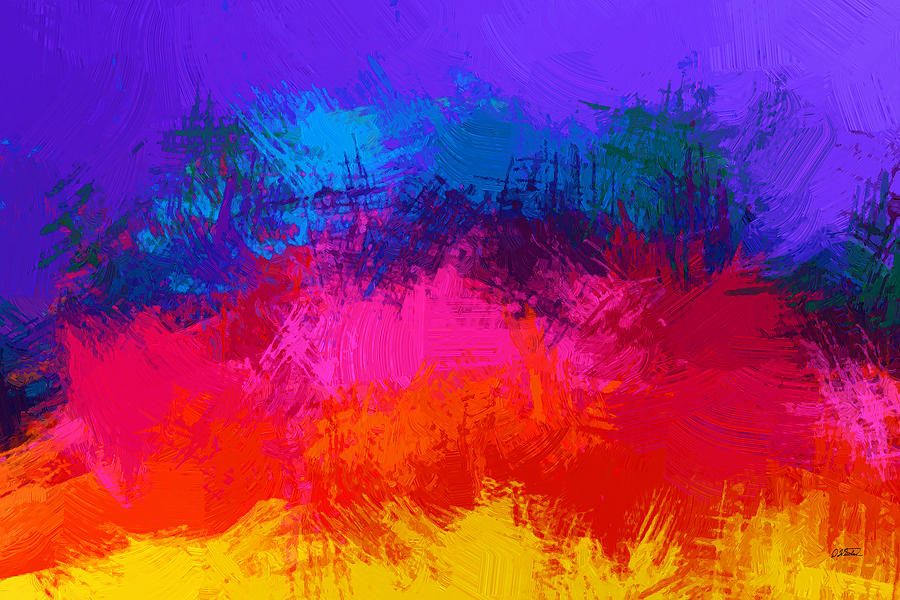 Abstract - DWP1500046 Painting by Dean Wittle