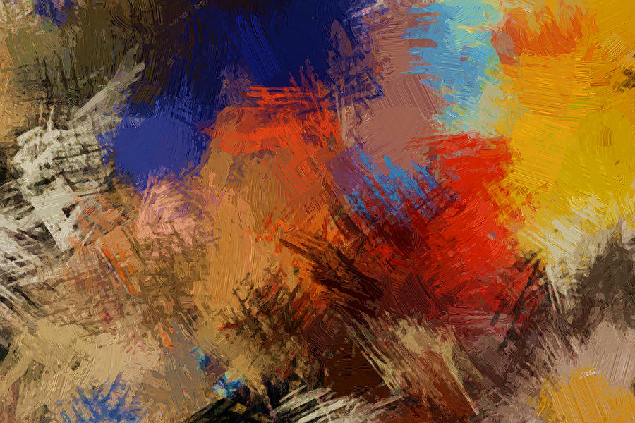 Abstract - DWP1509343 Painting by Dean Wittle