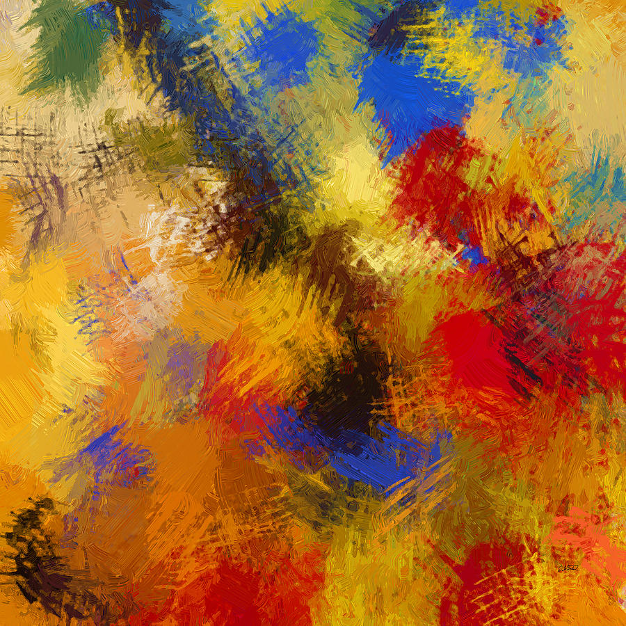 Abstract - DWP5209384 Painting by Dean Wittle