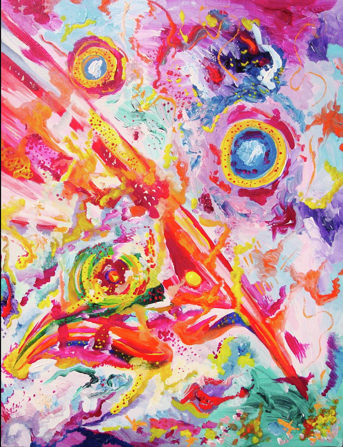 Abstract Explosion Painting by Kennedy Paizs | Fine Art America