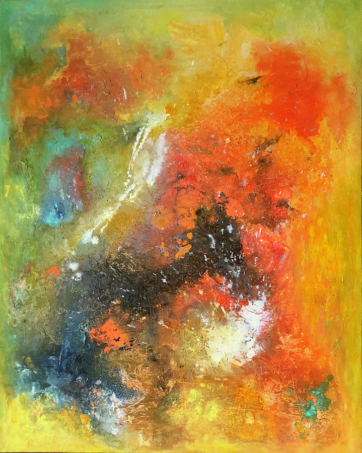 Abstract Expression Painting by Renate Dartois