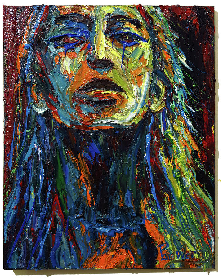 Abstract Expressionist Art   Abstract Expressionism Portrait Face Female Abstract Realism Expressionism Oil Painting On Canvas Pi David Padworny 