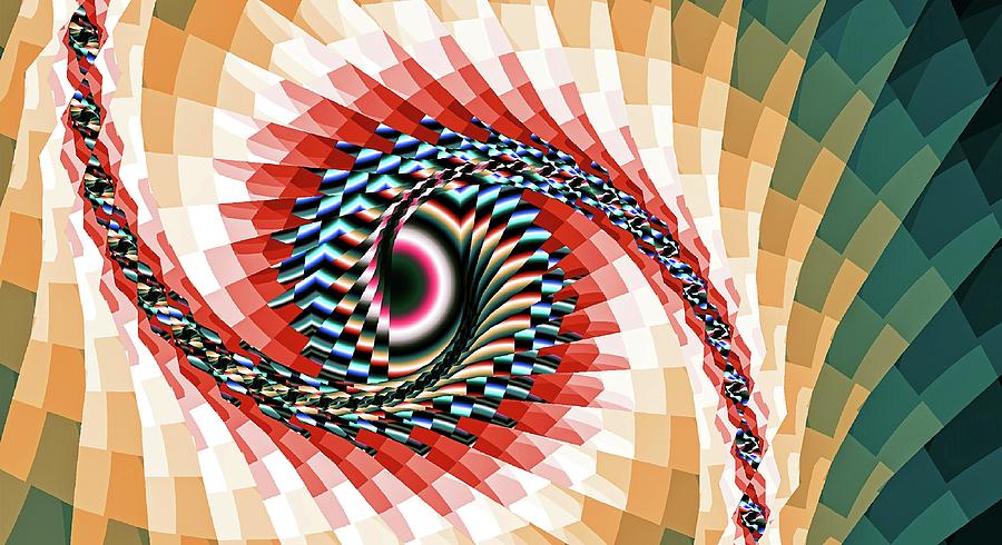 Abstract Fantasy Eyes Red Digital Art by Don Northup