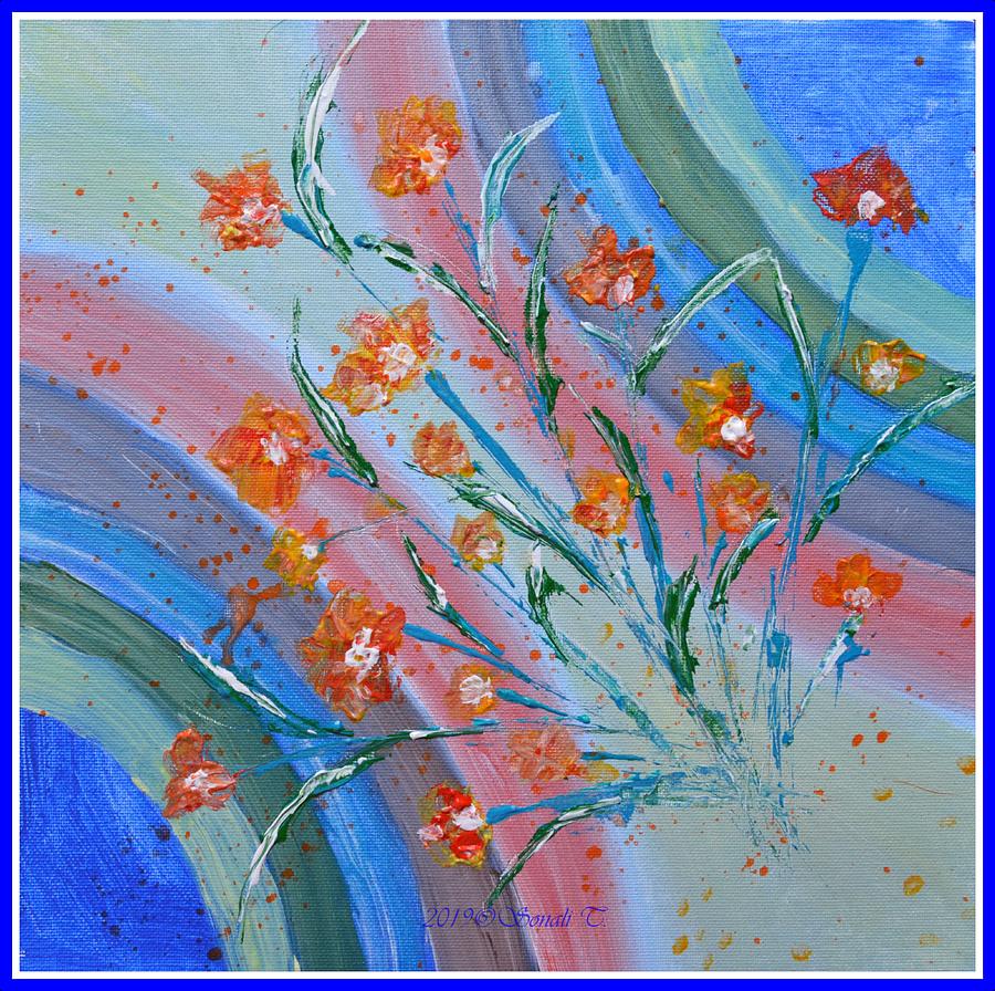 Abstract Flora 1 Painting