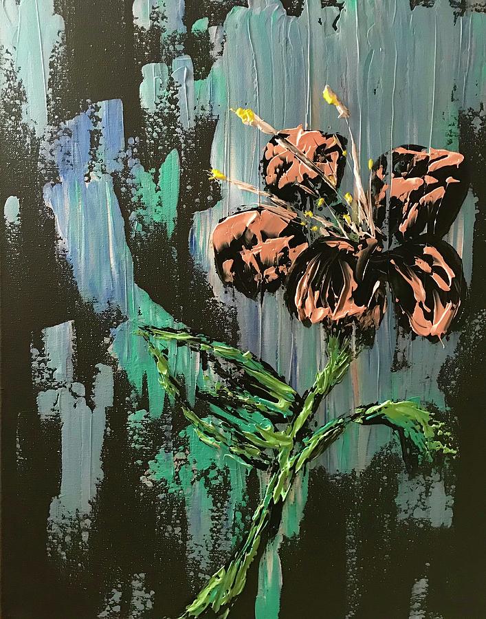 Abstract floral Painting by Willy Proctor