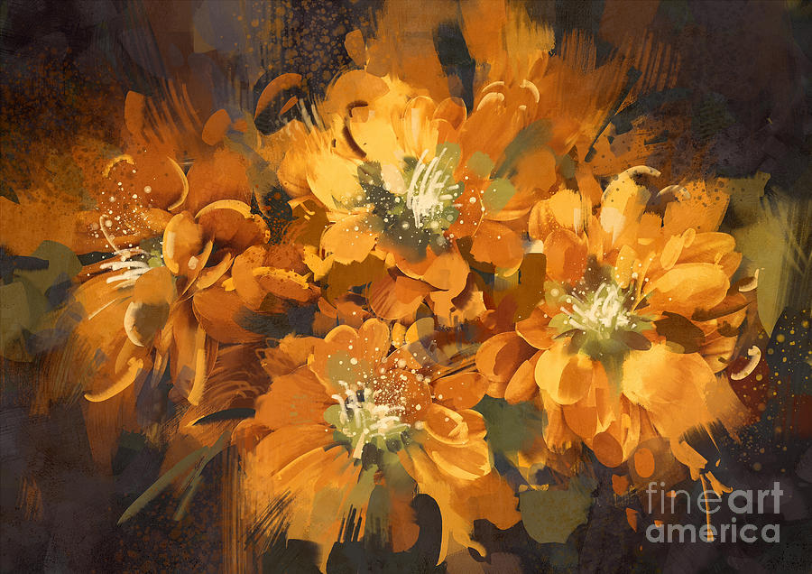 Love Digital Art - Abstract Flower Digital by Tithi Luadthong Love Digital Art - Abstract Flower Digital by Tithi Luadthong