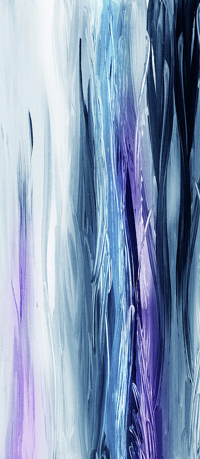 Abstract Flowing Waterfall Lines IIi Painting