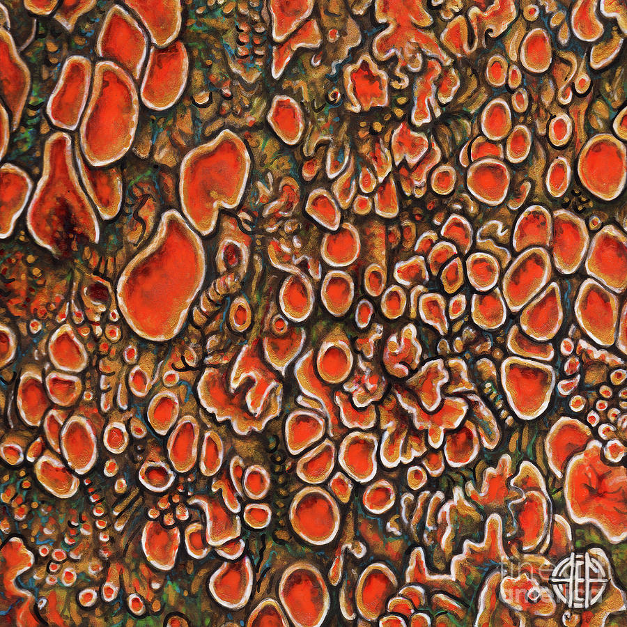 Abstract Fungus 2 Painting by Amy E Fraser