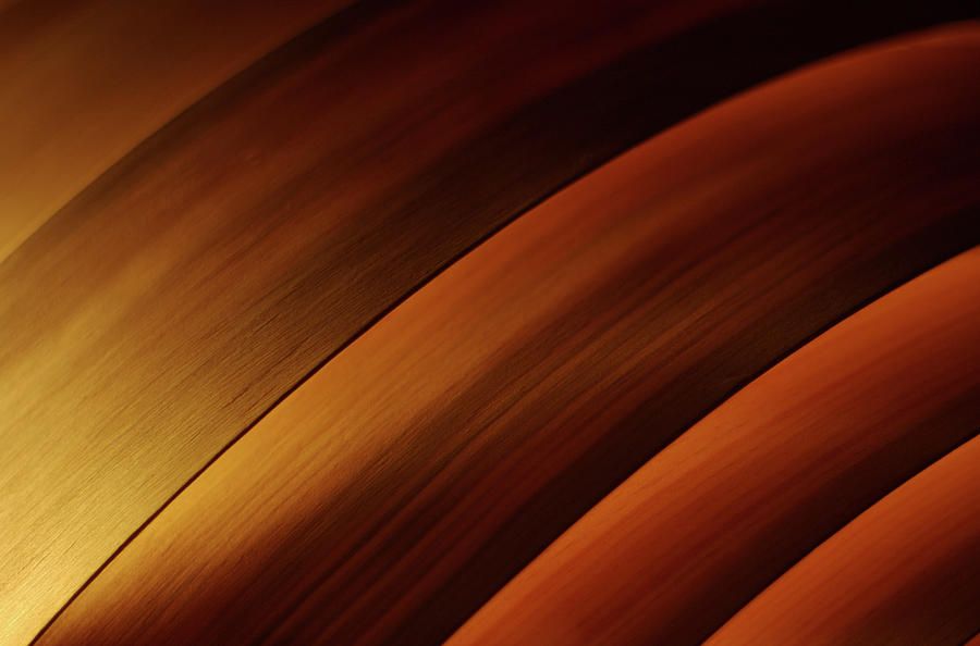 Abstract Glowing Wood Curves Photograph by Peskymonkey