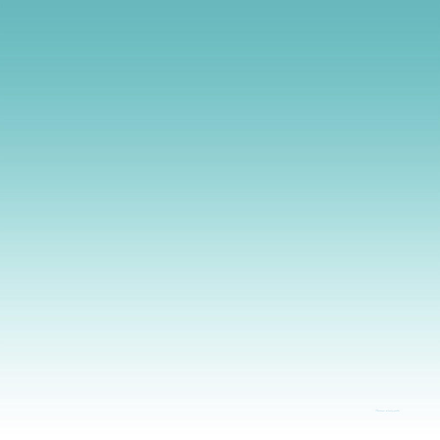 Abstract Gradient Teal To White SQ Format Photograph by Thomas Woolworth