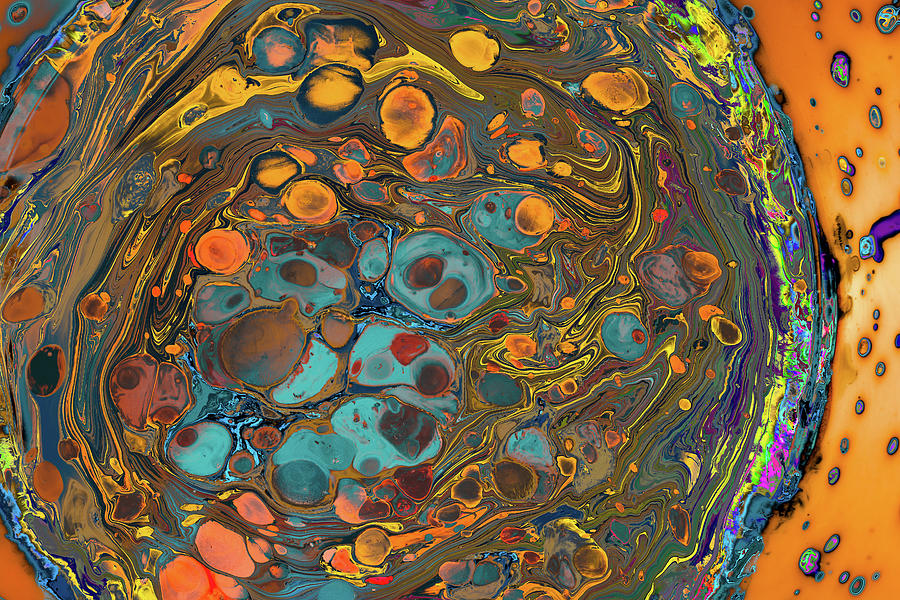 Abstract Grunge Art Background Texture With Colorful Paint Splas Photograph by Cavan Images
