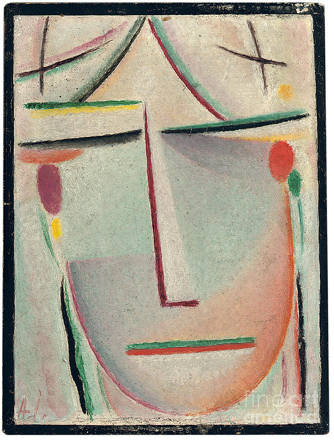 Abstract Head; Abstrakter Kopf, C.1921 Painting by Alexej Von Jawlensky