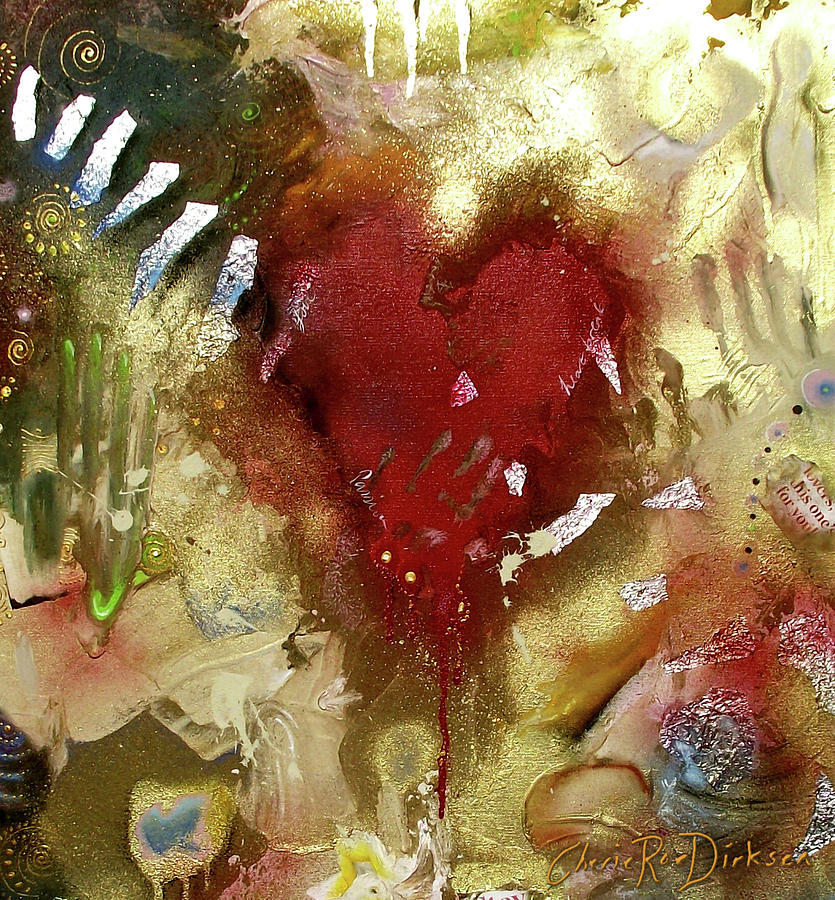 Abstract Painting - Abstract Heart by Cherie Roe Dirksen