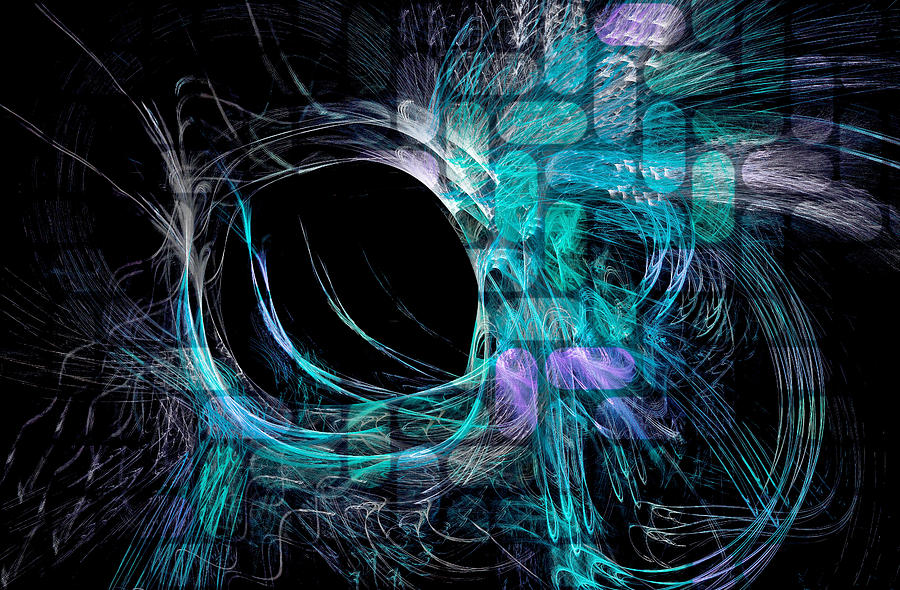 Abstract Heaven Blue Digital Art by Don Northup