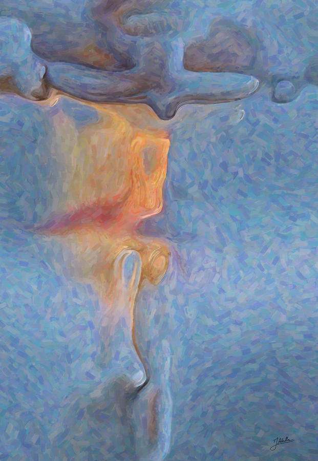 Abstract Digital Art - Abstract heterodox Christ by Joaquin Abella