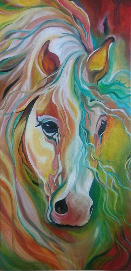 Abstract Horse Painting by Dinisuru Gunaratna - Fine Art America