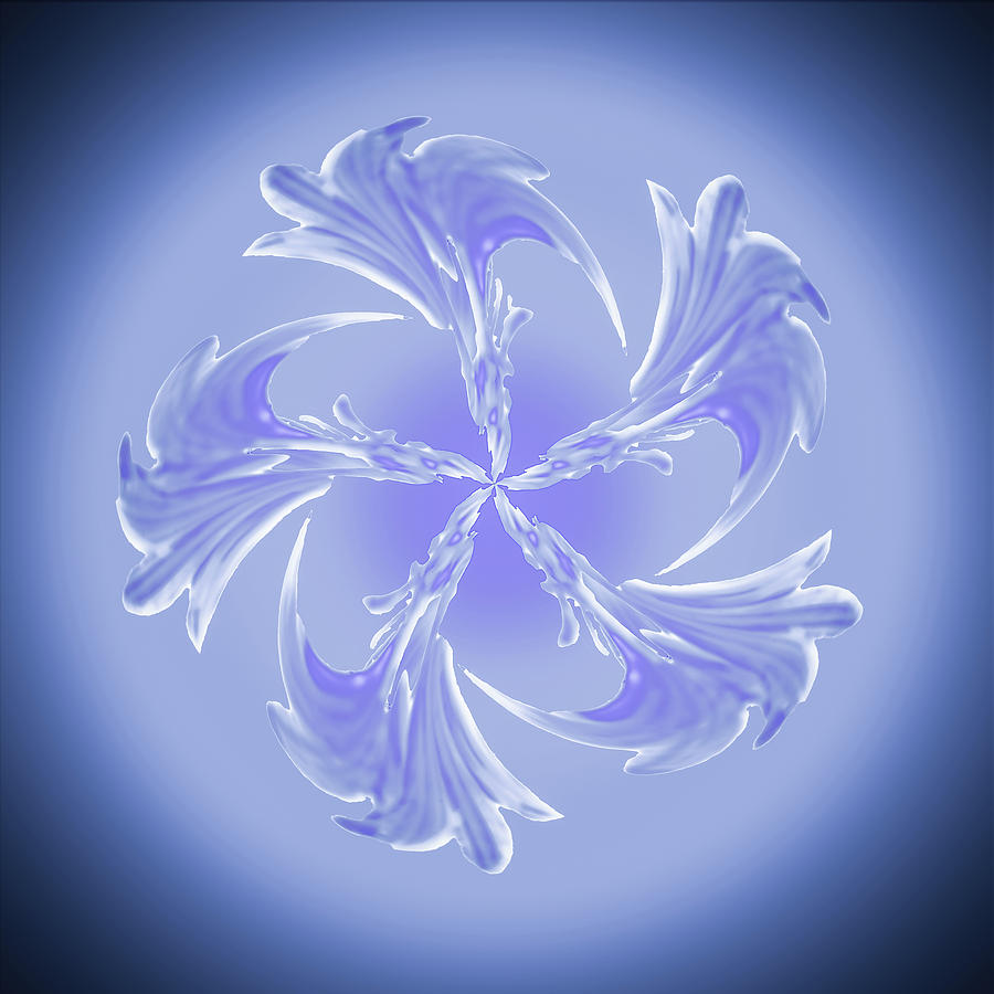 Abstract In Blue Digital Art