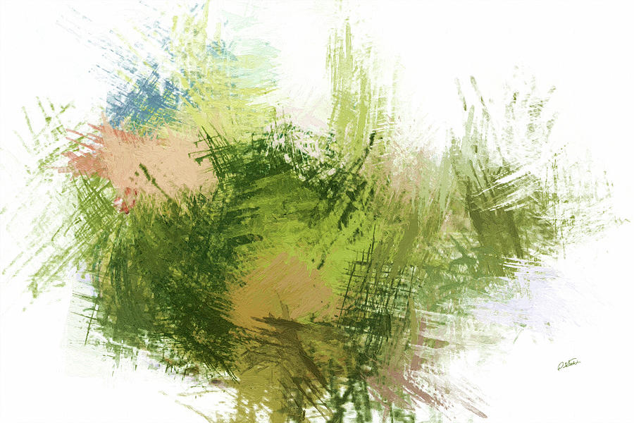 Abstract in Green - DWP1645891 Painting by Dean Wittle