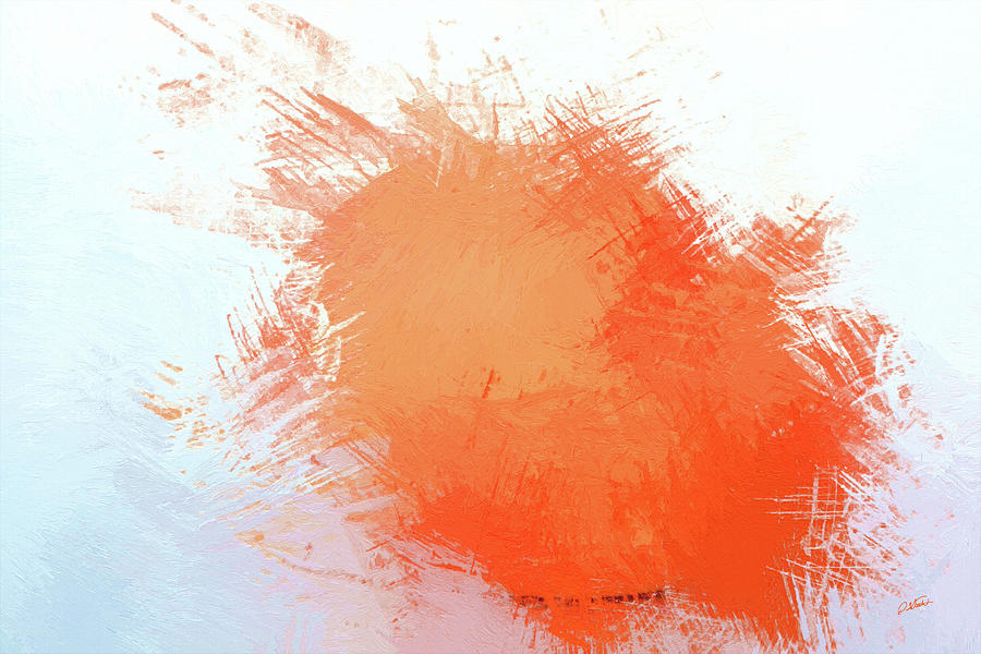 Abstract in Orange 2 - DWP215490 Painting by Dean Wittle