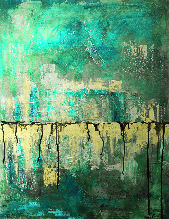 Abstract in Yellow and Green 2 by Jocelyn Friis Abstract in Yellow and Green 2 by Jocelyn Friis