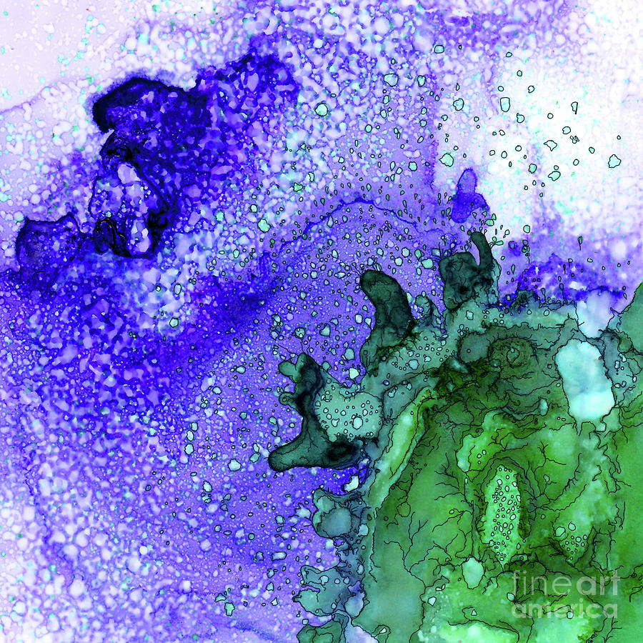Abstract Ink 28 Painting by Amy E Fraser
