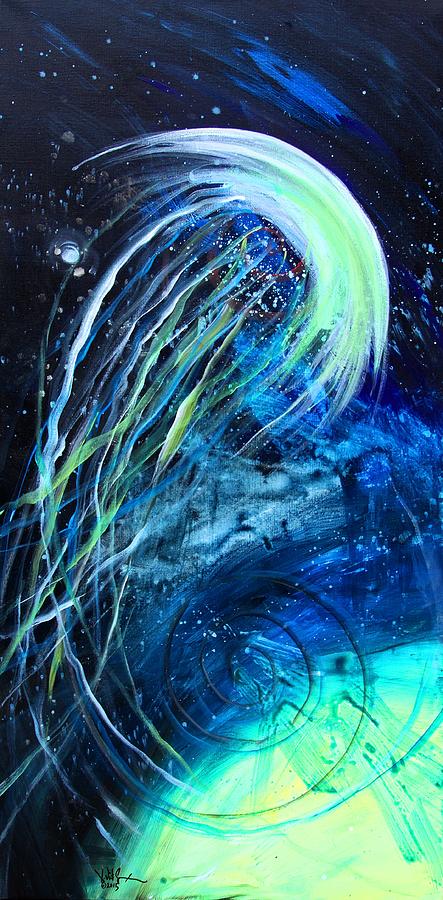 Abstract JellyFish, 9 Painting by J Vincent Scarpace